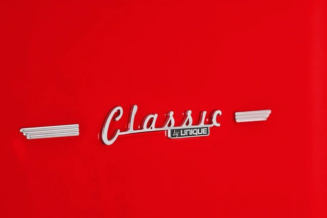 Unique® Appliances Classic Retro 24" 11.7 Cu. Ft. Candy Apple Red Counter Depth Bottom Freezer Refrigerator-1