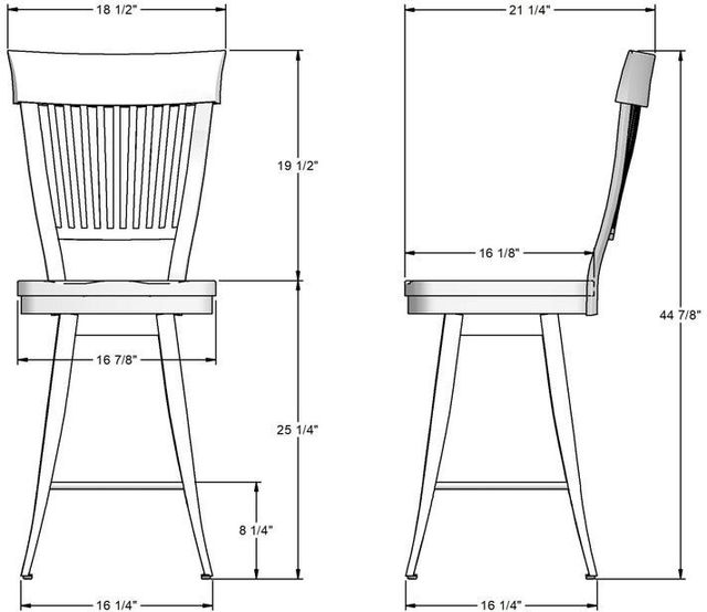 Amisco Customizable Annabelle Swivel Counter Stool-1