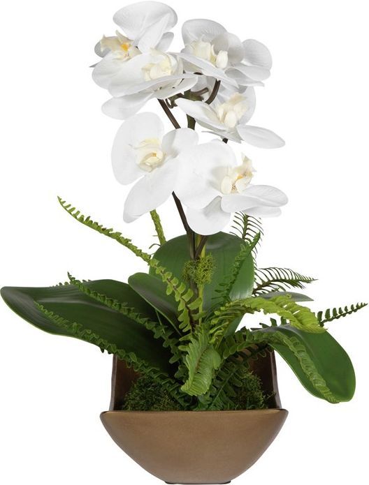 Uttermost® Transcend Antique Brass Orchid Centerpiece-3