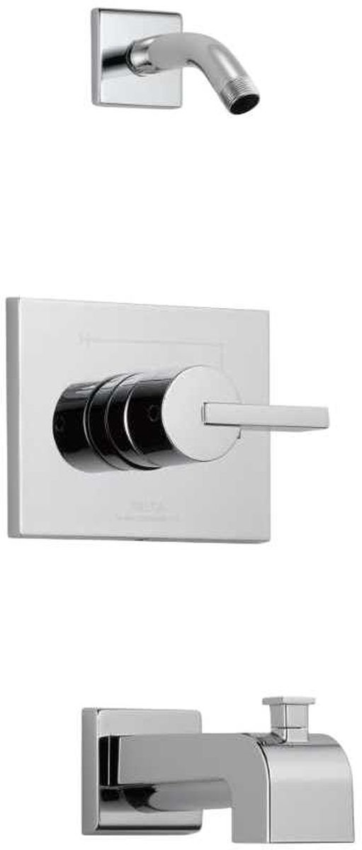 Delta Vero® Monitor® 14 Series Chrome Tub and Shower Trim Less Head-0
