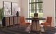 Bassett Mirror Jennings Black Top Dining Table with Brown Base-4