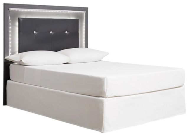 Signature Design by Ashley® Lodanna 6-Piece Gray Full Upholstered Panel Headboard Bedroom Set-1