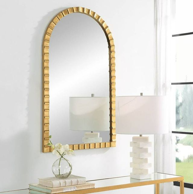 Uttermost® Dandridge Gold Arch Mirror-1