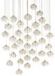 Currey & Company Crystal Bud Multi-Drop Silver Pendant Lighting-0