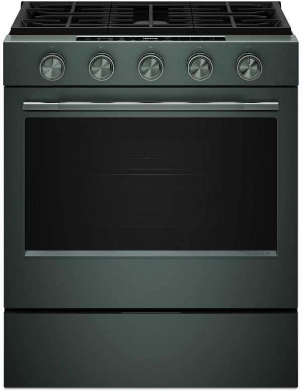 KitchenAid® 30" 5-Burner Juniper Slide-In Gas Range-0