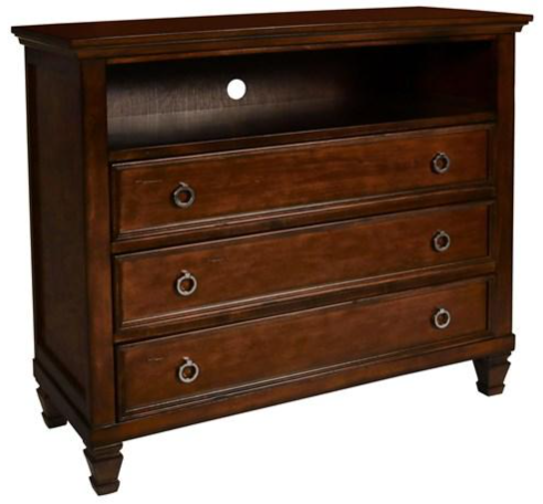 New Classic® Home Furnishings Tamarack Brown Cherry Media Chest-0