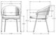 Amisco Customizable Atria Dining Arm Chair-4