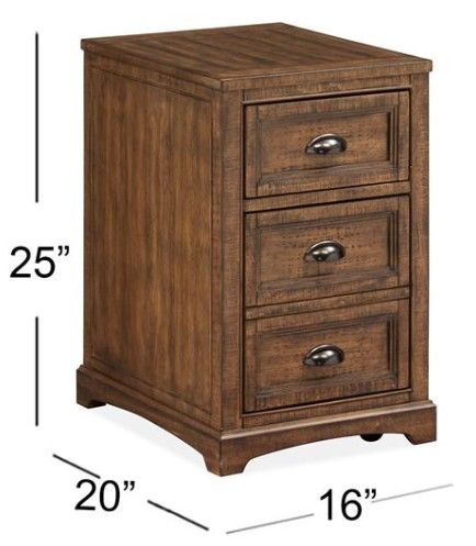 Magnussen Home® Bay Creek Toasted Nutmeg Mobile Table-7