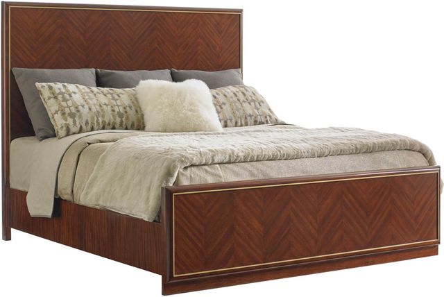 Lexington Home Take Five Carlyle Brown California King Panel Bed-0