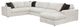 Homelegance® Solace 3-Piece Beige Right-Arm Facing Sectional and Chaise-0