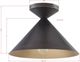 Forty West Felicity Black Semi-Flush-1