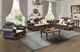 New Classic® Home Furnishings Maximus Marble Top Cocktail Table with Cherry Base-1