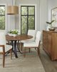 LM Co Home By Vaughan-Bassett Crafted Cherry by Ben & Erin Napier Medium Cherry/White Upholstered Side Chair-3