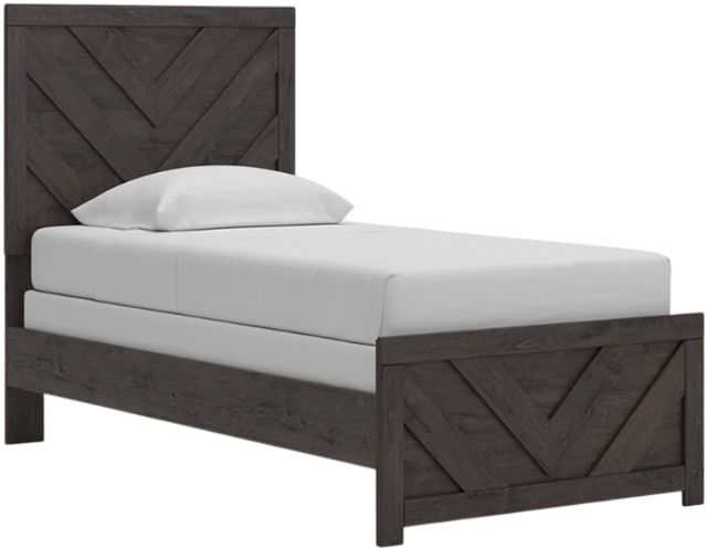 Signature Design by Ashley® Prendonea Charcoal Twin Panel Bed-0