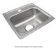 Elkay Lustertone® Lustrous Satin 17'' 1-Hole Single Bowl Drop-in ADA Sink-0
