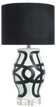 Harp & Finial® Manning Black/White Table Lamp-0