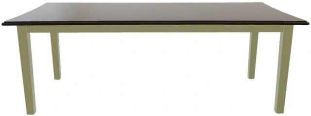 Mavin Customizable 42" x 72" Concave Extendable Dining Table with 12" Leaf-1