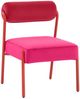TOV Furniture Jolene 2-Piece Pink/Red Velvet Dining Chair Set-3