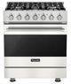 Viking® 3 Series 30" Pure White Pro Style Natural Gas Range-0