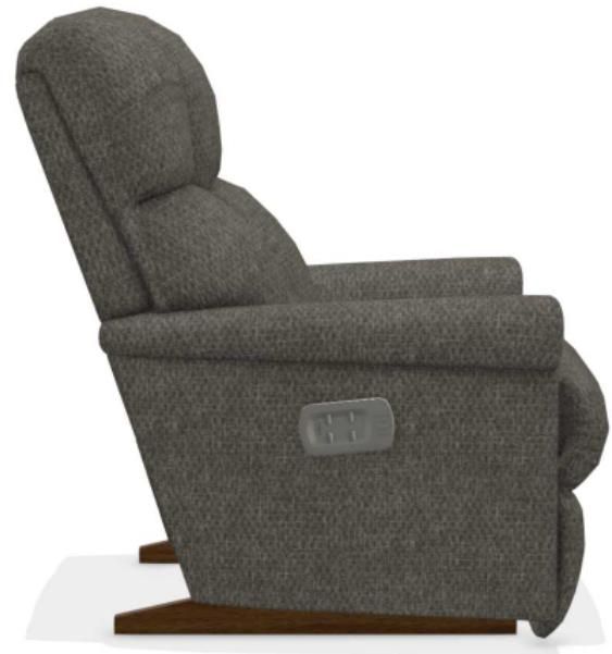 La-Z-Boy® Pinnacle Graphite Power Rocking Recliner with Headrest-2