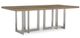 Century® Customizable Milan Oak With Metal Base Dining Table-2