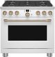 Café™ 36" Matte White Pro Style Gas Range-0