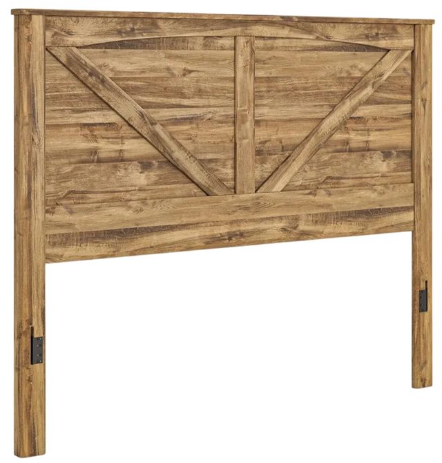 Signature Design by Ashley® Maystonna Brown King Crossbuck Panel Headboard-0
