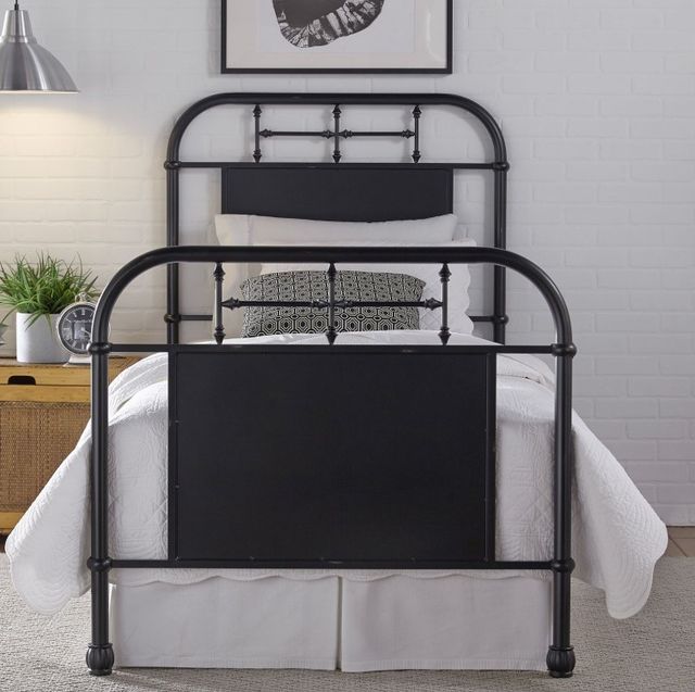 Liberty Furniture Vintage Black Twin Youth Metal Rod Bed-1