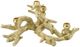 A & B Home Champagne Gold Tree Branch Candle Holder-1