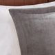 Olliix by Woolrich Alton Grey and Ivory King Polyester Solid Velour to Berber Comforter Set-2