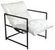 A & B Home Bronya Black/Cream Accent Chair-0