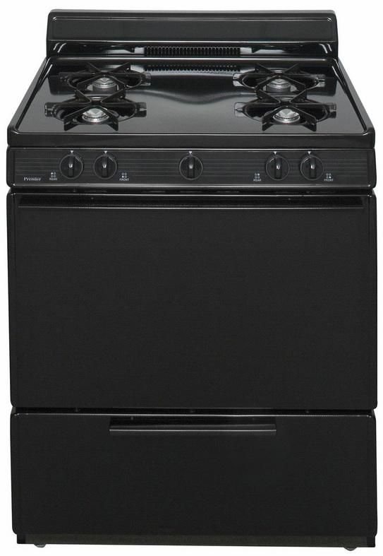 Premier 30" Black Freestanding Gas Range-0