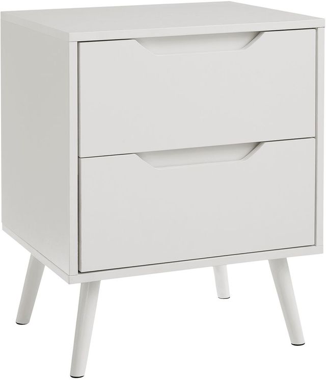 Monarch Specialties Inc. White End Table -0