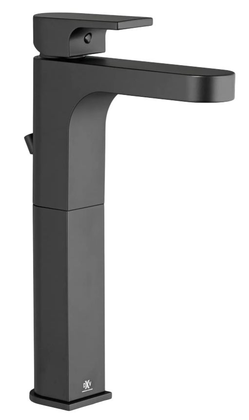 DXV Equility® Matte Black Single Handle Vessel Bathroom Faucet with Lever Handle-0