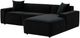 TOV Furniture Olafur 2-Piece Black Right-Arm Facing Sectional and Chaise-4