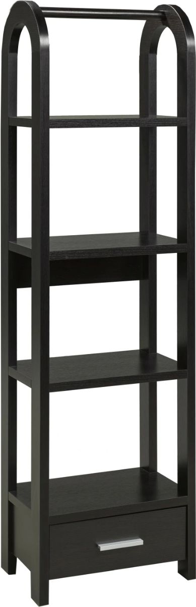 Brassex Inc. Black Display Cabinet-0