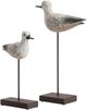 Crestview Collection Coastal Bird 2-Piece White Statue Set-3