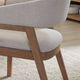 Parker House® Escape Glazed Natural Oak/Mirage Mist Barrel Back Dining Arm Chair-4