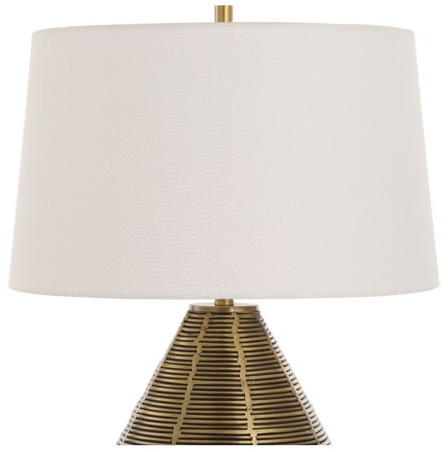 Uttermost® Knowles Brushed Brass Table Lamp-3