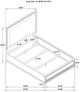 Coaster® Pembroke Cream/Washed Oak 66" Panel Eastern King Bed-2