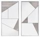 ACME Furniture Chafik 2-Piece Chrome/Natural Oak Accent Mirror Set-0