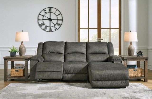 Signature Design by Ashley® Benlocke 3-Piece Flannel Right-Arm Facing Sectional and Chaise-1