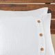 Olliix by Madison Park 3 Piece White King/California King Finley Cotton Waffle Weave Comforter Set-5