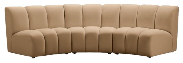 Meridian Furniture Infinity 3-Piece Camel Modular Sectional-1