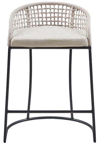 Olliix by Madison Park Hermosa Natural 25" Woven Counter Stool-1