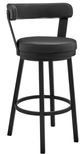 Armen Living Bryant Black 30" Swivel Bar Stool-0