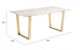 Zuo® Modern Atlas White Dining Table with Gold Frame-4