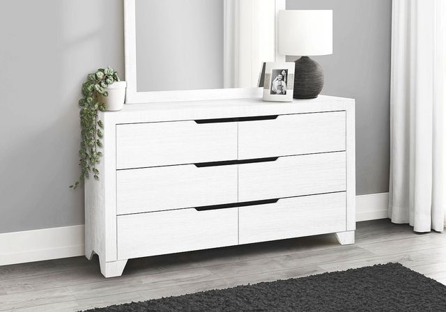Monarch Specialties Inc. Light Grey/White Dresser-2