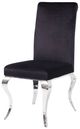 ACME Furniture Fabiola 2-Piece Black/Stainless Steel Side Chair Set-1