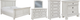 Signature Design by Ashley® Robbinsdale 5-Piece Antique White Queen Panel Bed Set-0